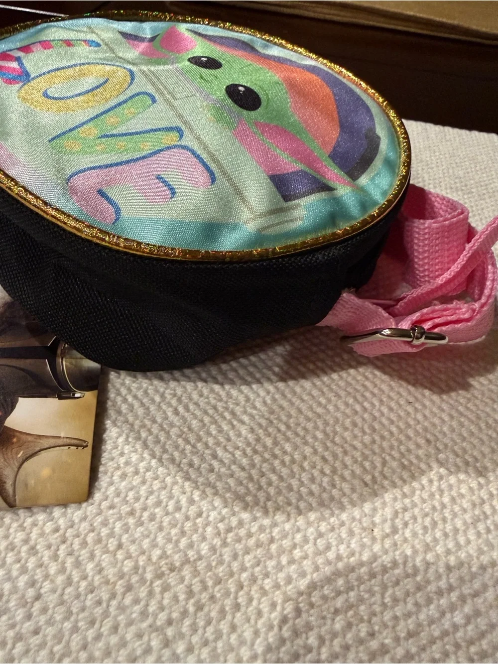 Star Wars Mandalorian Kids Crossbody Bag with Grogu LOVE Design *NWT